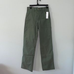 Stan Ray army green high-waisted pants